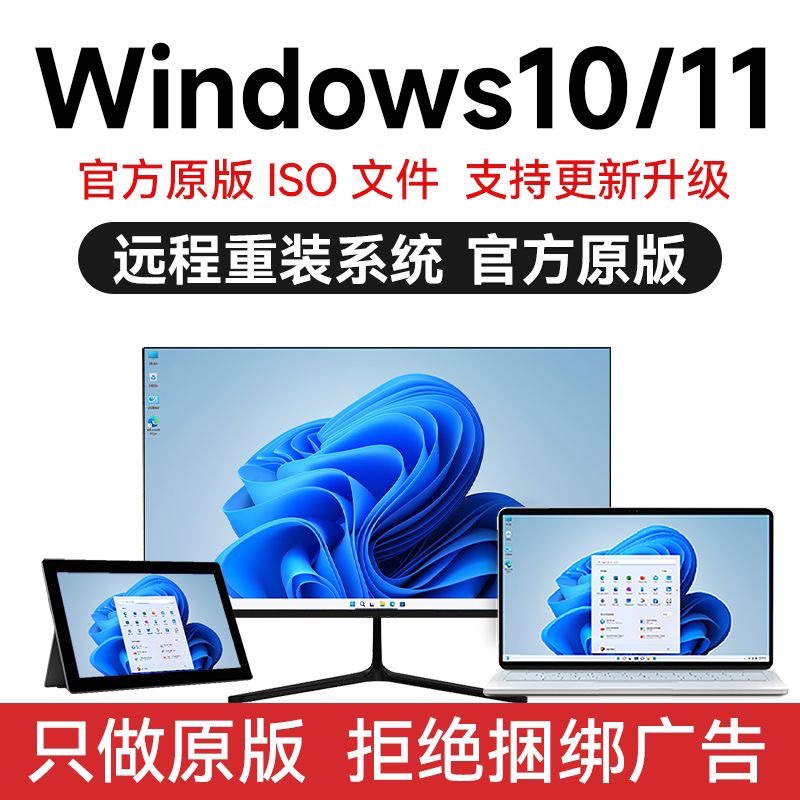 正版win11系统安装windows10专业版重装苹果电脑mac远程升级服务