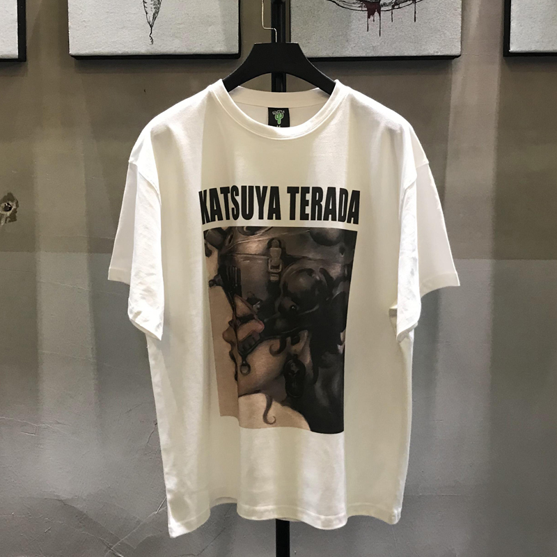 Katsuya Terada暗夜精灵T恤插画学院短袖男女同款半截袖个性潮牌