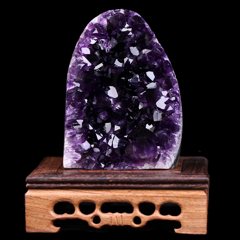 天然紫水晶原石大摆件帝王紫紫晶洞晶簇晶镇客厅桌面玄关消磁净化