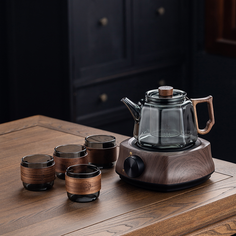 蒸煮茶器套装家用电陶炉泡茶办公室小型电热炉煮茶壶玻璃烧水茶壶