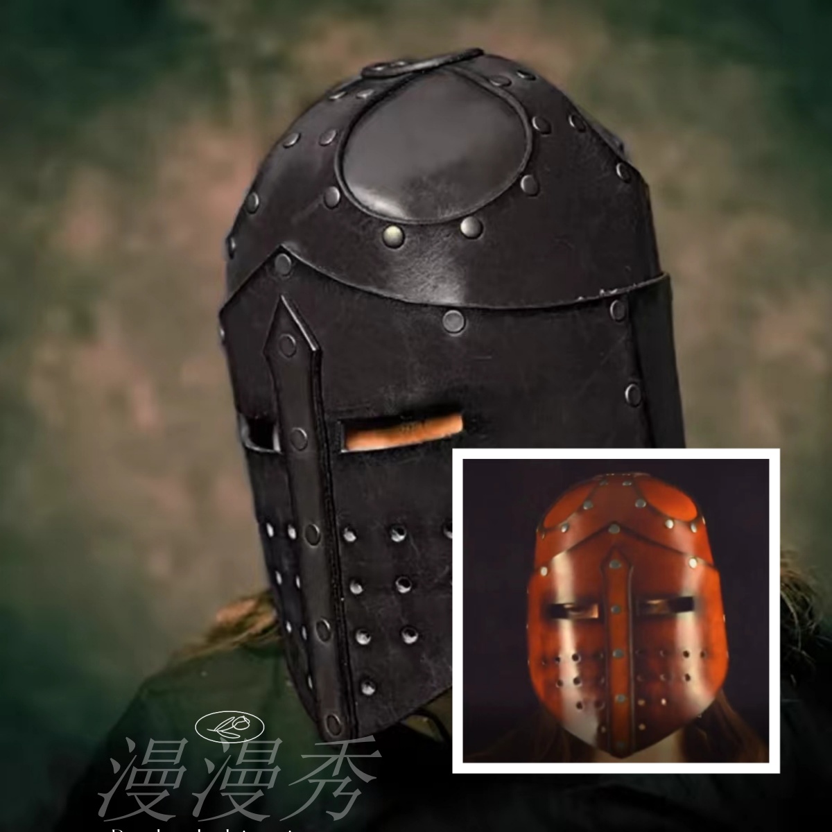 欧洲复古中世纪文艺角斗士面具COSPLAY装备武士头盔骑士角色扮演