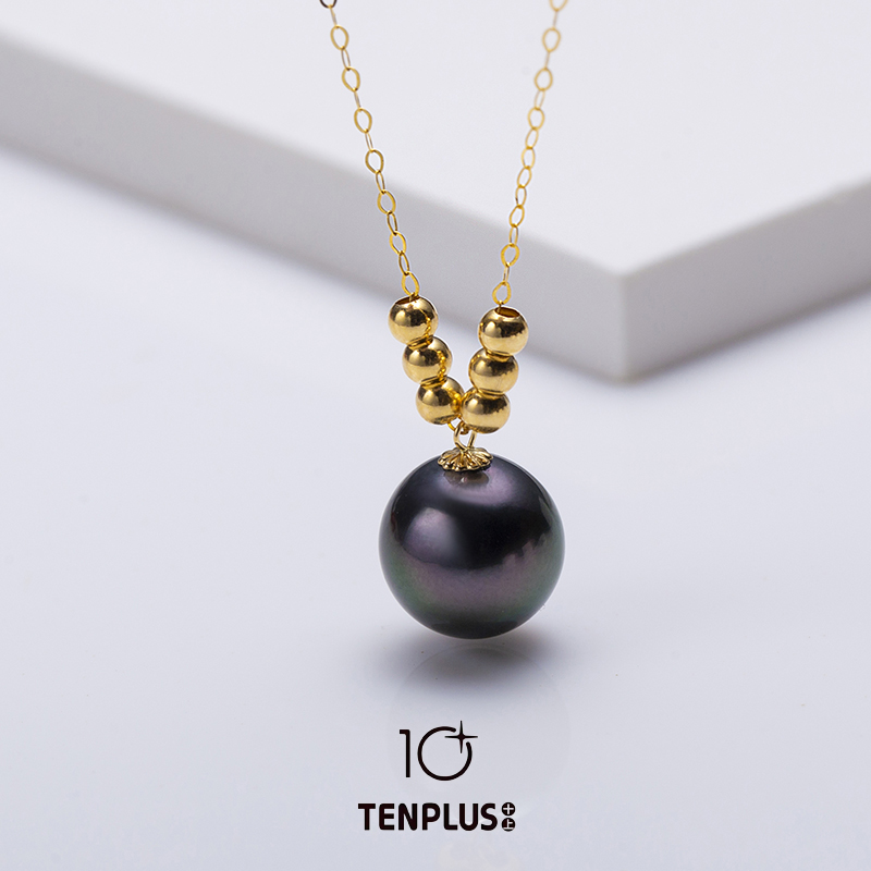 TENPLUS/十上《大娇来了》海水大溪地珍珠6+1时尚简约吊坠9-10mm