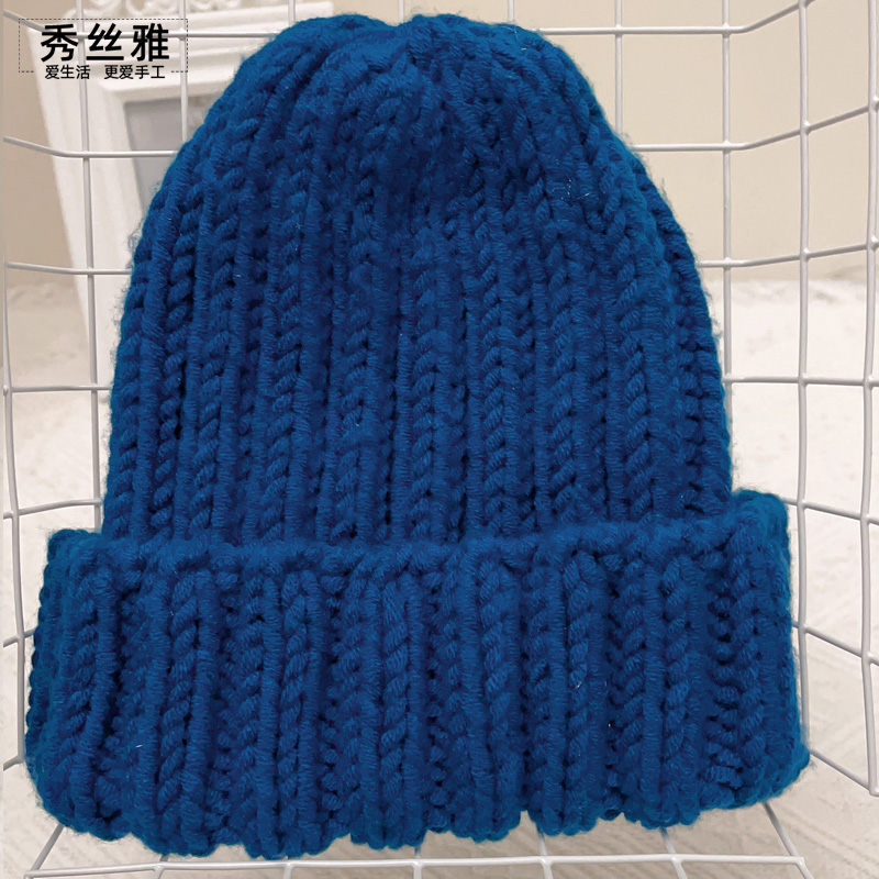 秀丝雅秋冬DIY双螺纹简约韩版帽子冬季手工编织线视频材料包