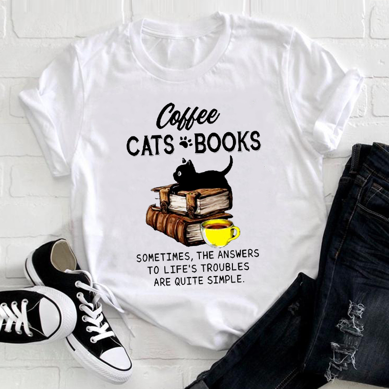 女士可爱猫咪宠物卡通字母90年代服装2021搞笑印花衣服印花T恤女T