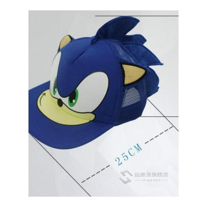 New 3D 1pcs blue Cute Boy Sonic The Hedgehog Cartoon Youth A