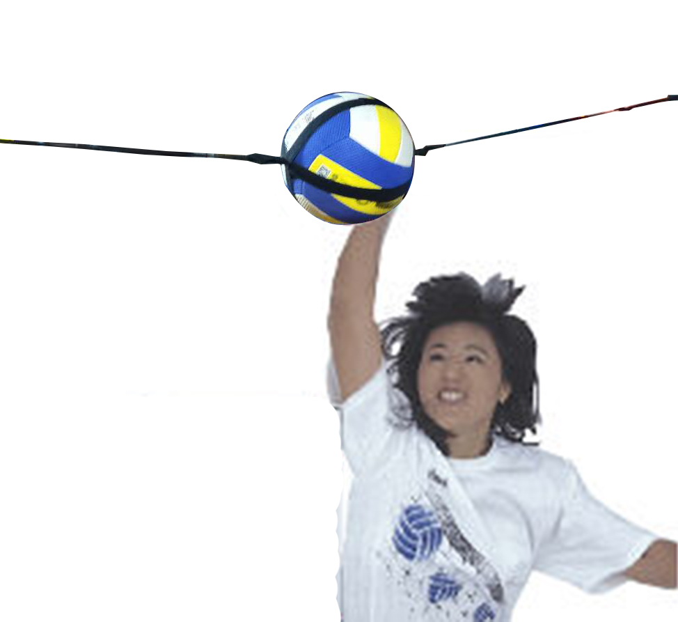 美璐捷排球发球扣球传球垫p球二传阻力训练带气排球吊排球