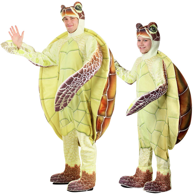 万圣节儿童节表演演出成人儿童海洋海底总动员动物海龟乌龟服装