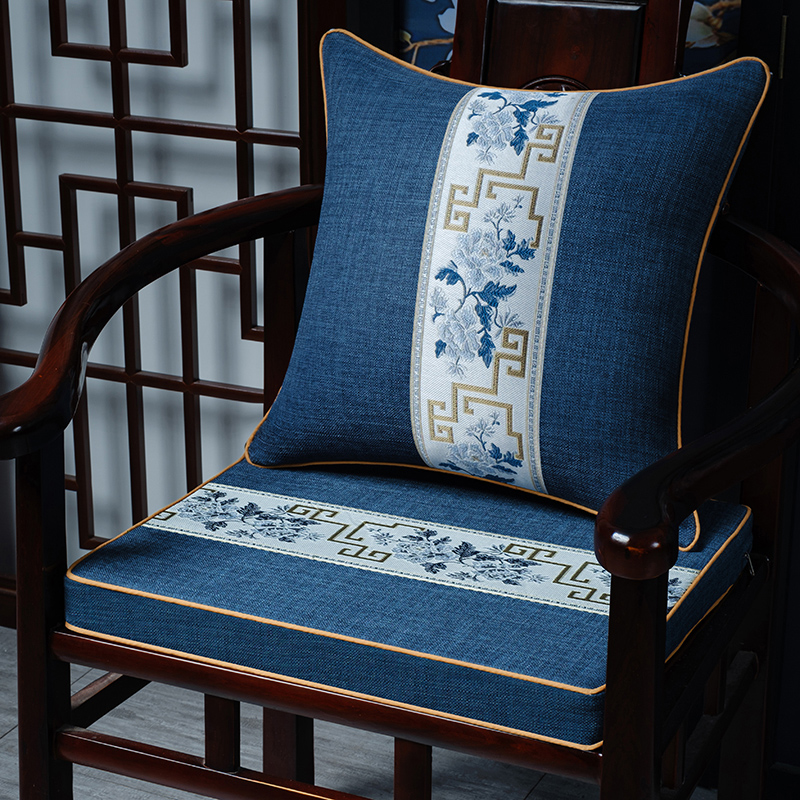 红木沙发坐垫中式乳胶棕垫座椅椅子实木家具圈椅椅垫餐椅垫茶椅垫