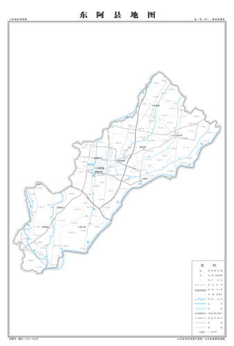 东阿县地图 行政区划