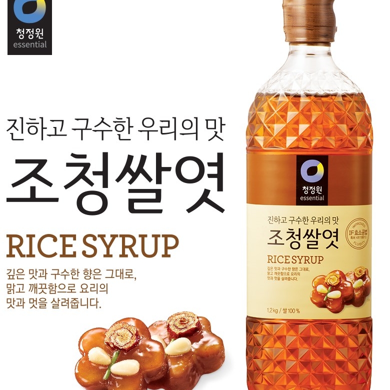 韩国进口清净园大米糖稀糖浆麦芽糖水怡糖稀烘焙原料1.2kg