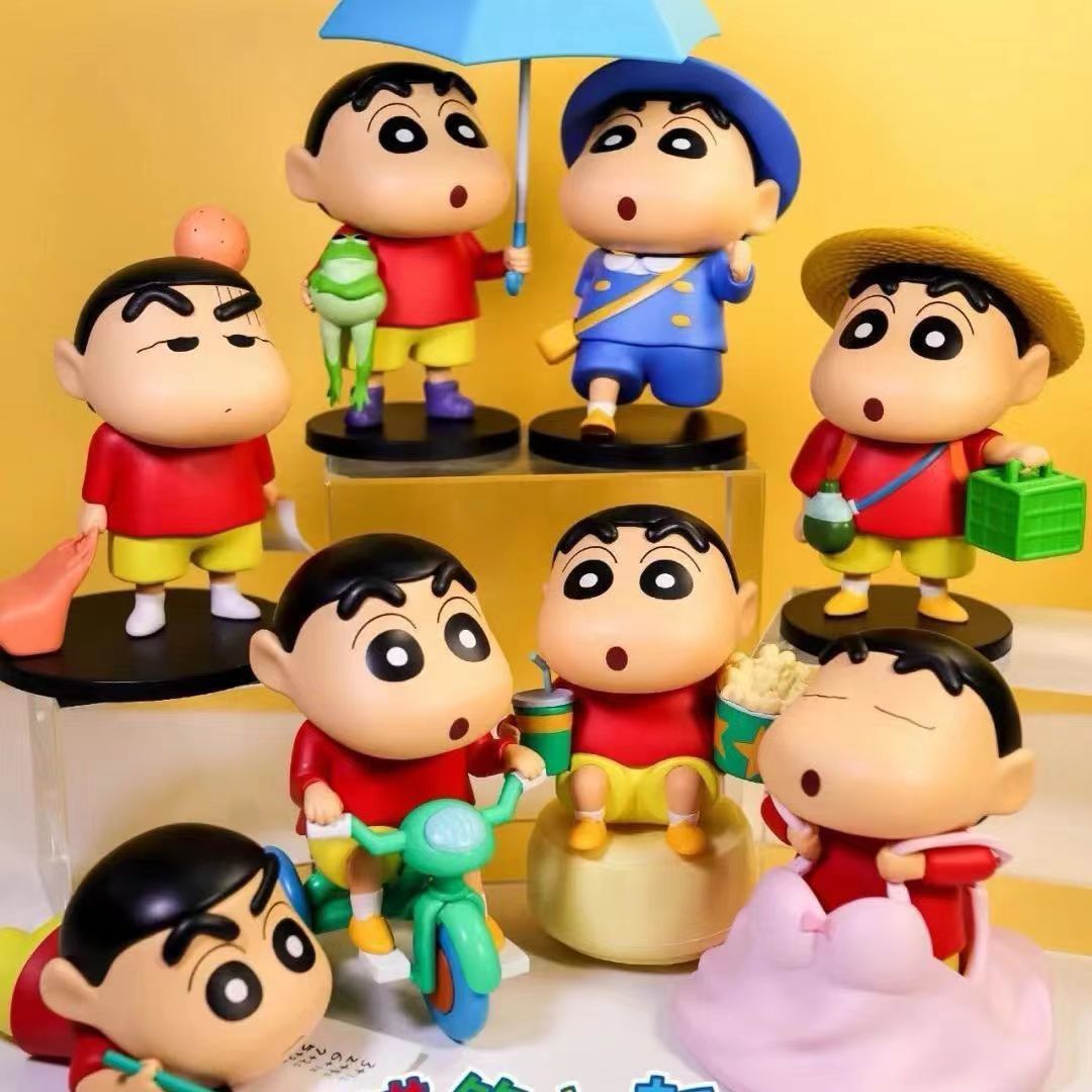 蜡笔小新盲盒日常系列3手办摆件可爱生日礼物潮玩玩具玩偶男女生