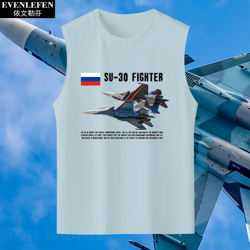 苏57战斗机法国阵风su30战机米格JAS39战机军迷短袖T恤衫男女半袖
