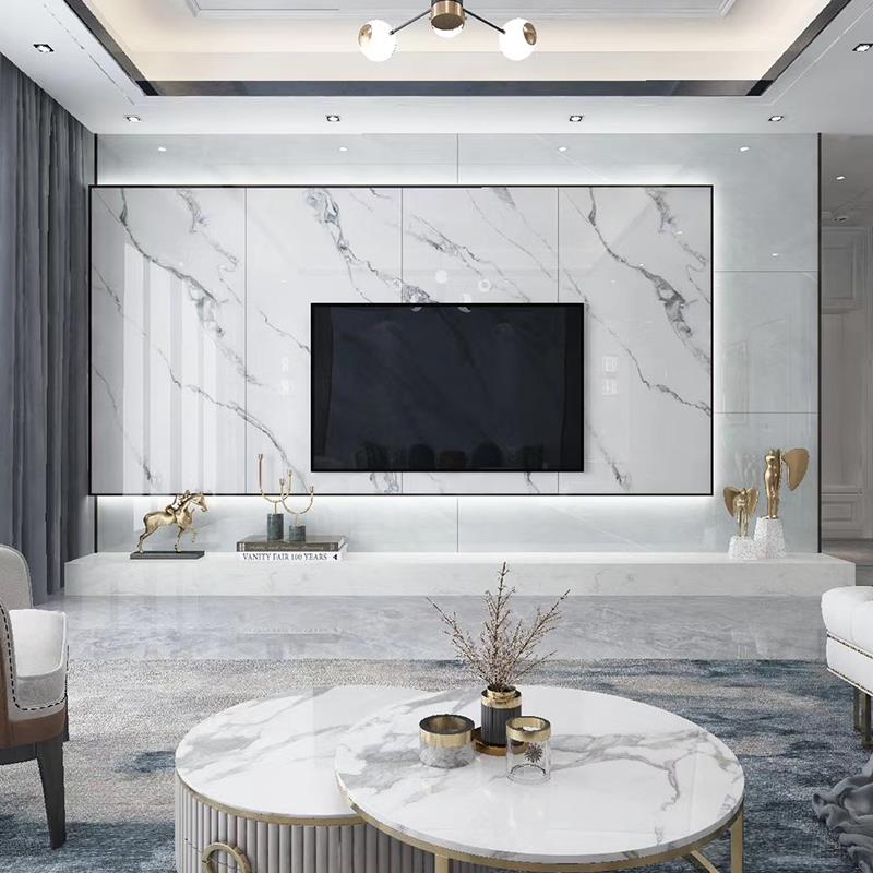 急速发货瓷砖客厅简约大理石新款背景墙现代电视装饰悬空2020岩影