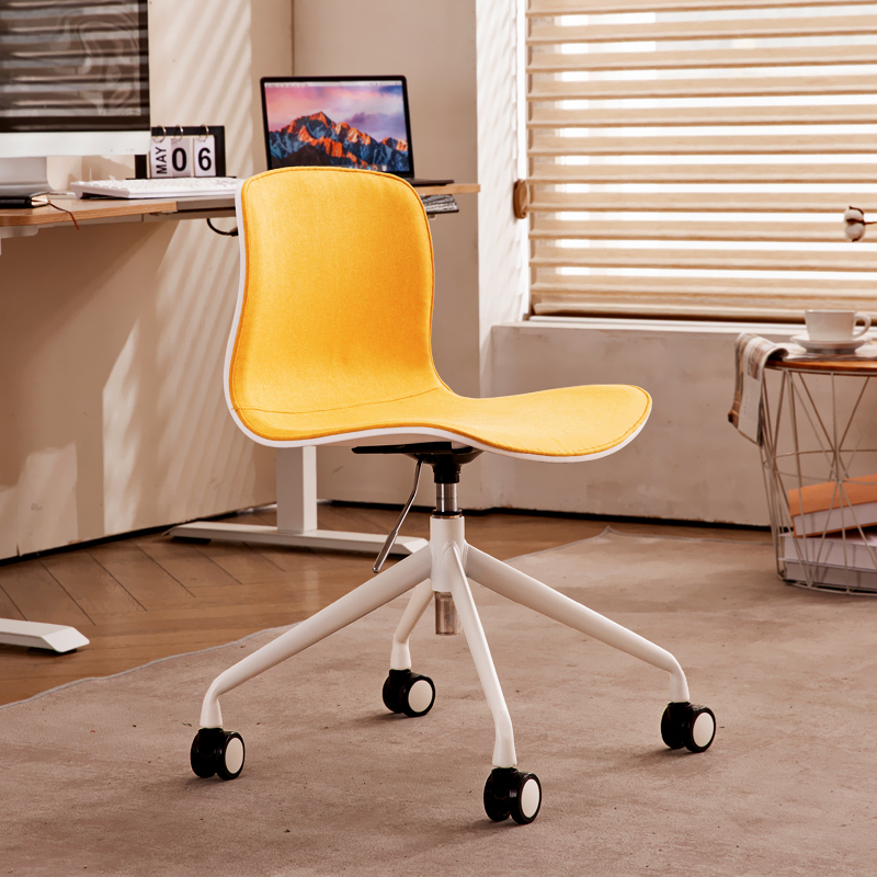 电脑椅家用舒适卧室书桌转椅设计师轻奢座椅靠背会议前台办公椅子