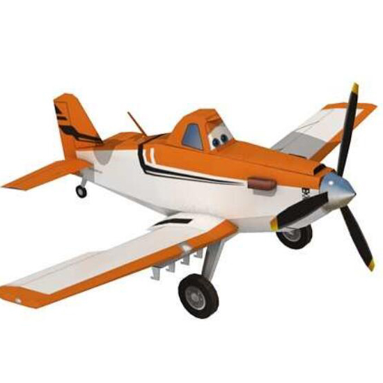 儿童益智DIY手工制作立体卡通动漫小飞机3D纸质模型纸艺玩具摆件
