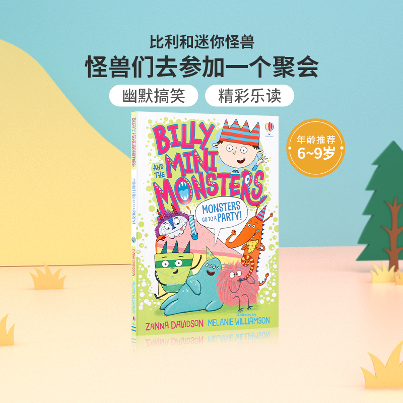 送音频 英文原版比利和迷你怪兽：怪兽们去参加一个聚会Billy and the Mini Monsters:Monsters go to a Party英语桥梁章节漫画书