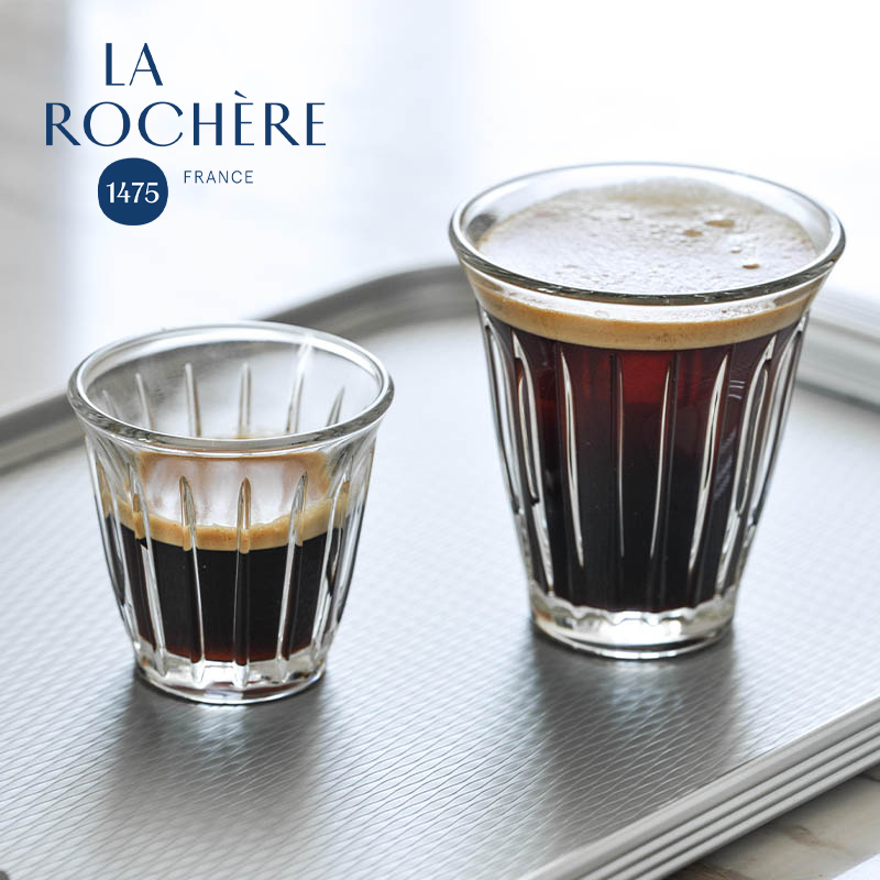 法国LA ROCHERE经典设计Zinc玻璃意式浓缩咖啡杯水杯拿铁DIRTY杯