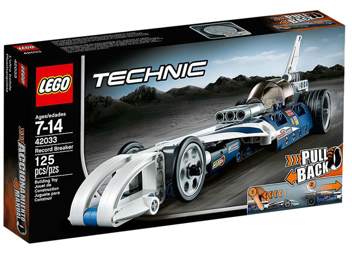 乐高LEGO 2015款科技系列42033巅峰赛车可与42034合体带回力拼接