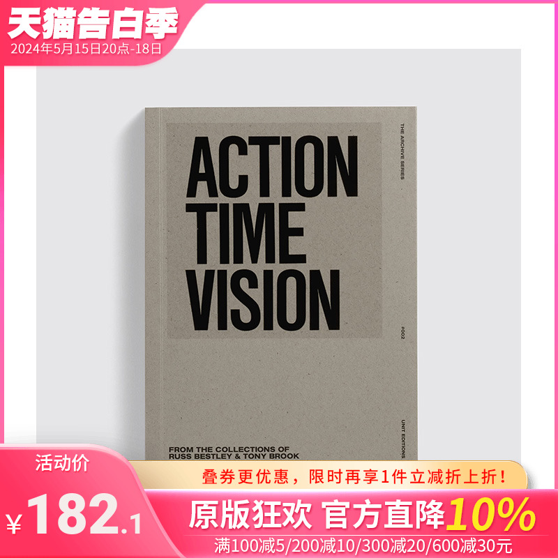 【预售】英文原版 Action Time Vision：朋克与后朋克时代的7寸黑胶唱片封套设计 Action Time Vision字体图案标志平面设计进口书