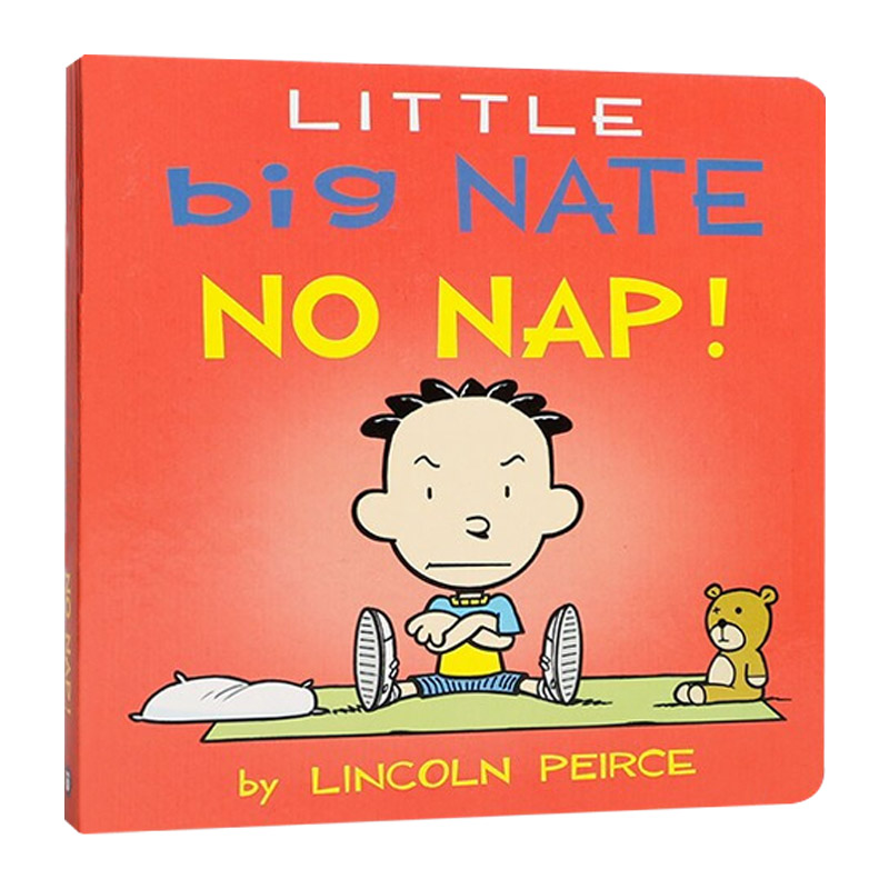 英文原版 Little Big Nate No Nap Volume 2 小大内特 没有午睡 纸板书 英文版 进口英语原版书籍