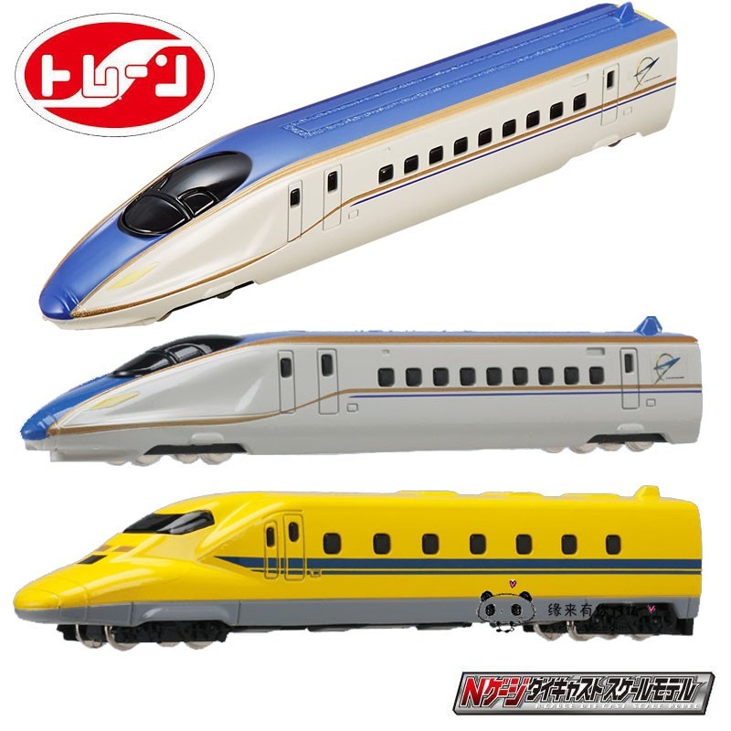 日本trane合金火车模型N轨距动车N700新干线电车蒸汽机车惯性玩具