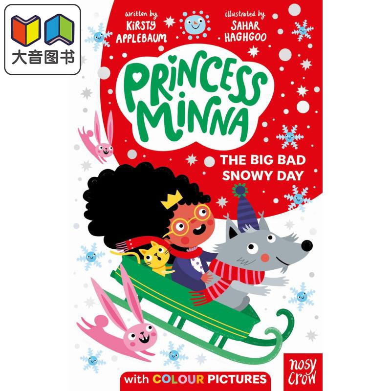 米娜公主 下雪天Princess Minna The Big Bad Snowy Day英文原版 儿童漫画故事书 全彩插图章节书 进口绘本故事 大音