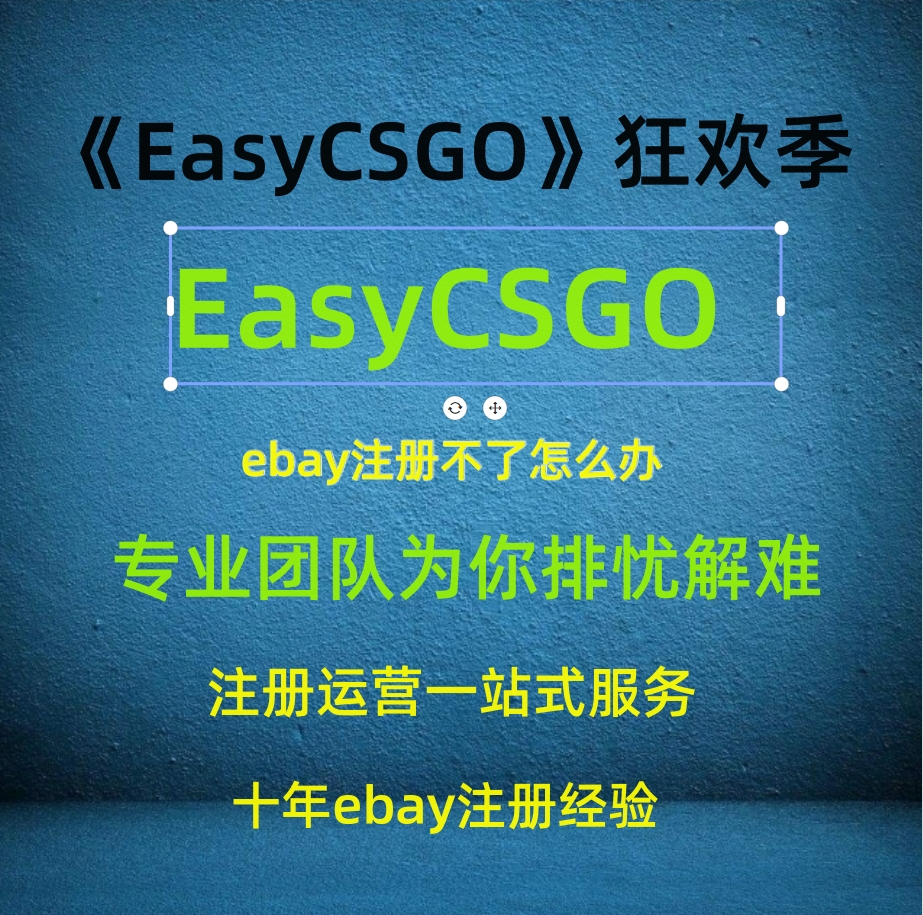 ebay入驻EasyCSGO注册技巧开店流程店铺备份手册