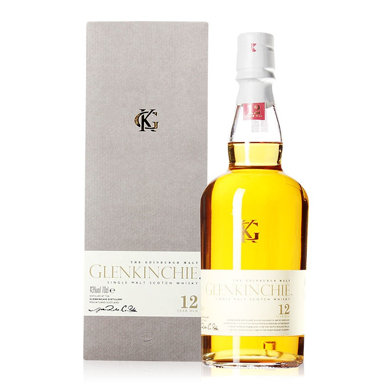 进口洋酒Glenkinchie格兰昆奇12年单一麦芽苏格兰威士忌酒