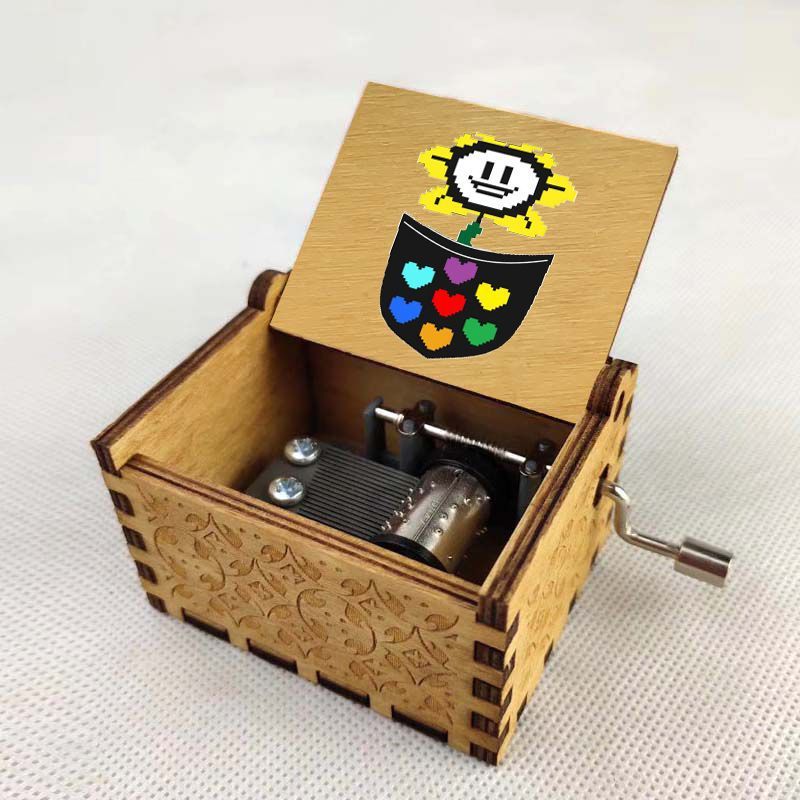 卡通游戏传说之下卡通周边八音盒创意生日礼物木质音乐盒定制
