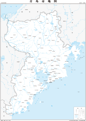 青岛市水系地图交通水系地形河流行政区划湖泊旅游铁路山峰卫星村