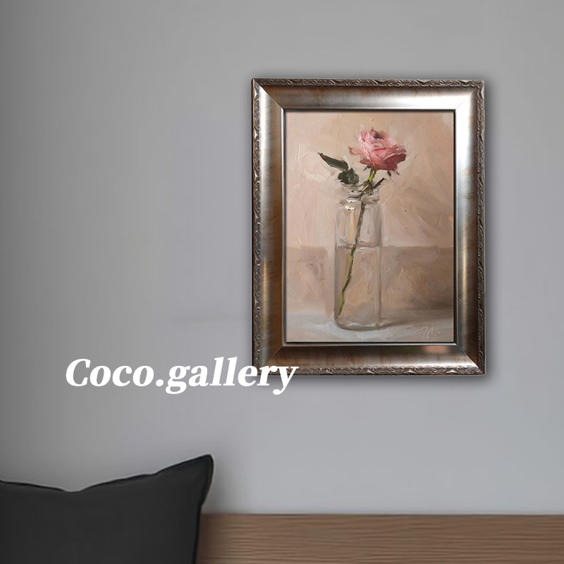 可可的画廊美式法式古典小众定制花卉静物油画挂画餐厅卧室装饰画
