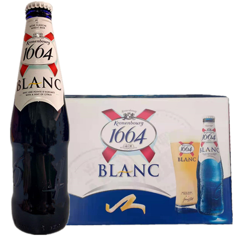 法国克伦堡凯旋精酿小麦1664白啤酒 蓝瓶330ml 24瓶整箱 新日期