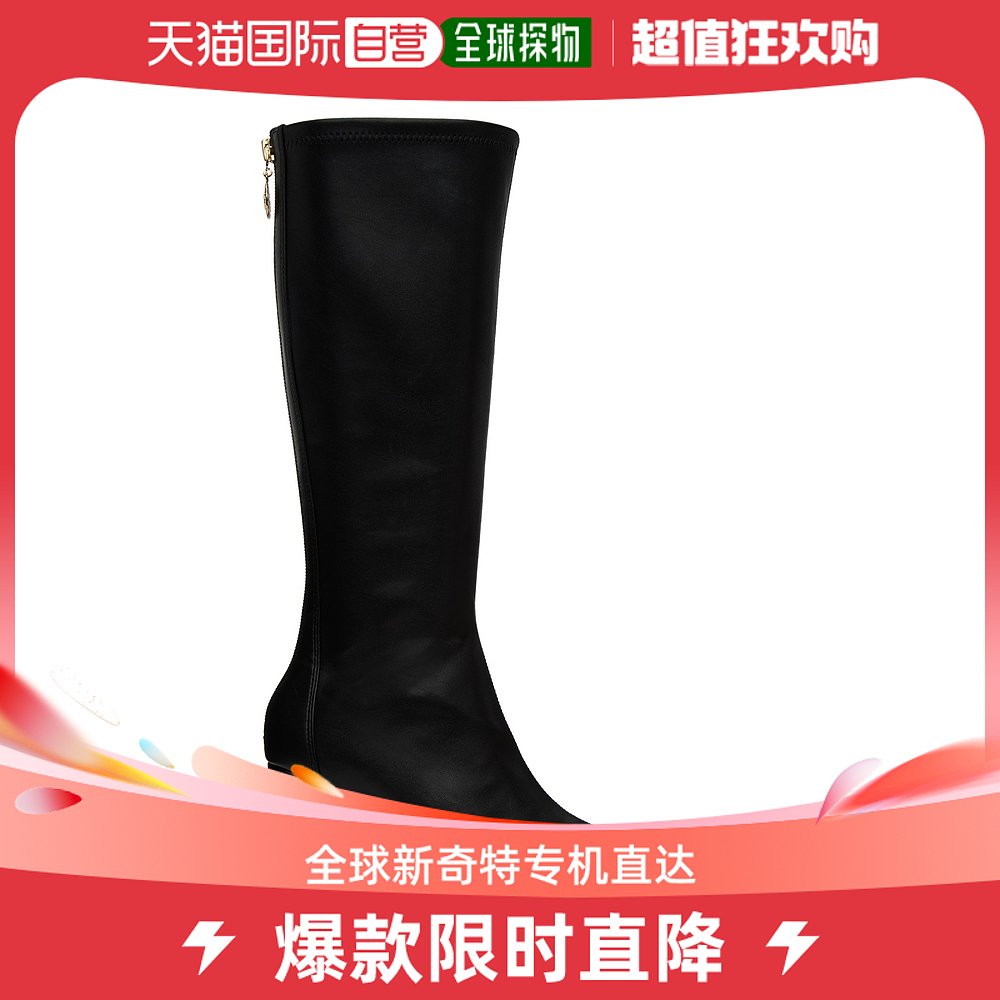 香港直邮潮奢 Versace Jeans 范思哲 女士黑色 Mandy 高筒靴