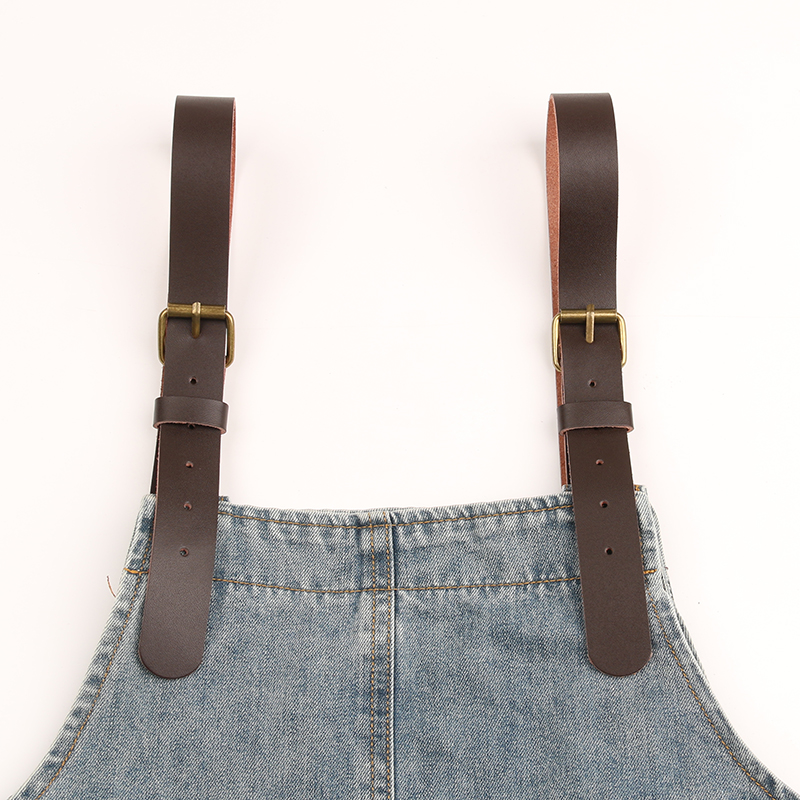 牛仔背带裤的背带带子真皮二层牛皮2.5厘米宽缝纫替换背带裙肩带