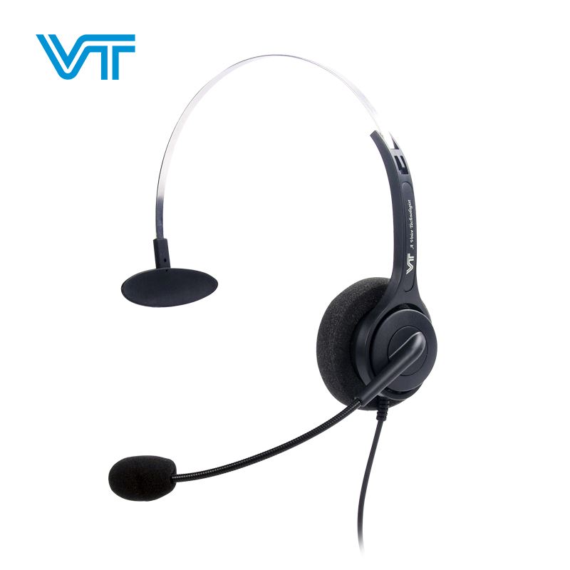 VT1500话务员专用耳机头戴式单耳客服电销耳麦座机水晶头高清耳麦