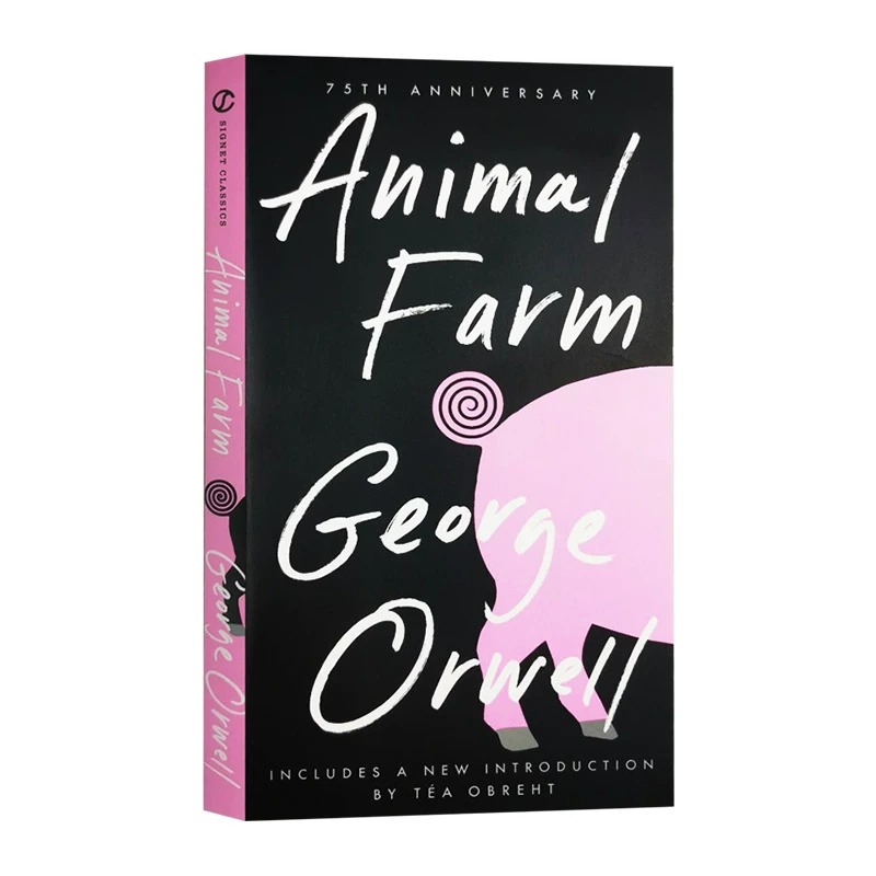 现货 动物农场庄园 英文原版 乔治奥威尔 可搭1984夏洛的网 经典英文原版名著Animal Farm George Orwell (多个封面随机发货）平装