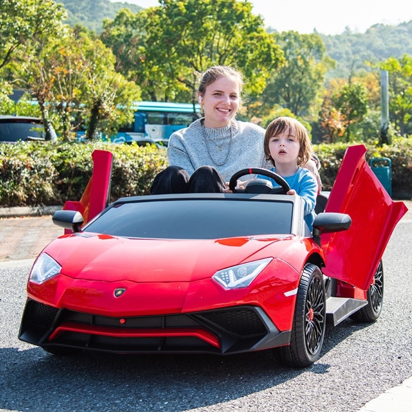 兰博基尼儿童电动汽车四轮可坐大人玩具车超大号男女孩双人遥控车