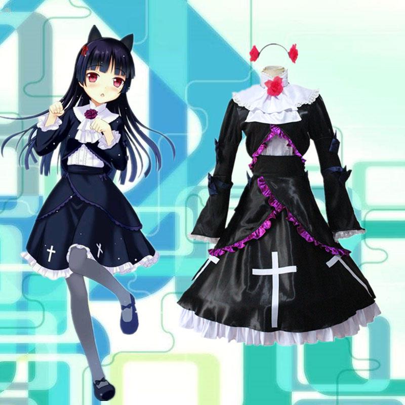 现货 我的妹妹没有那么可爱五更琉璃黑猫cos服洛丽塔cosplay服装