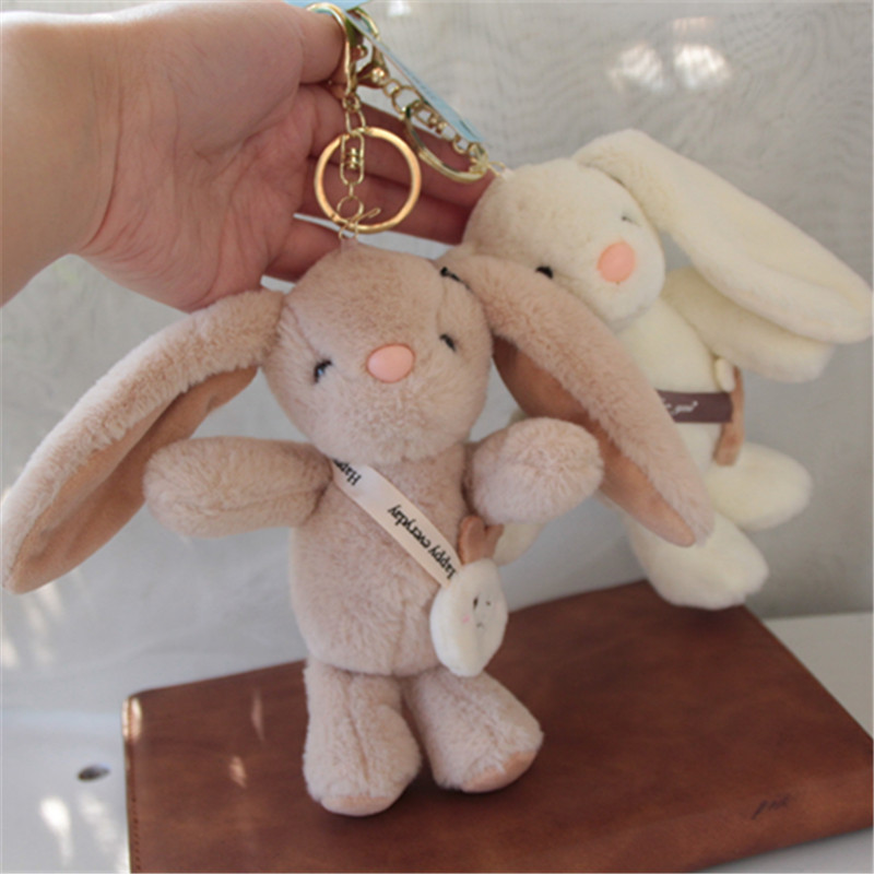 兔年吉祥物生肖兔卡通背包小兔子毛绒钥匙扣小挂件公仔布娃娃玩偶