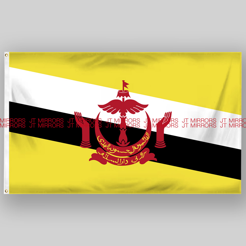 世界杯足球Brunei Flag文莱国旗旗帜来图定做定制Flag of Brunei