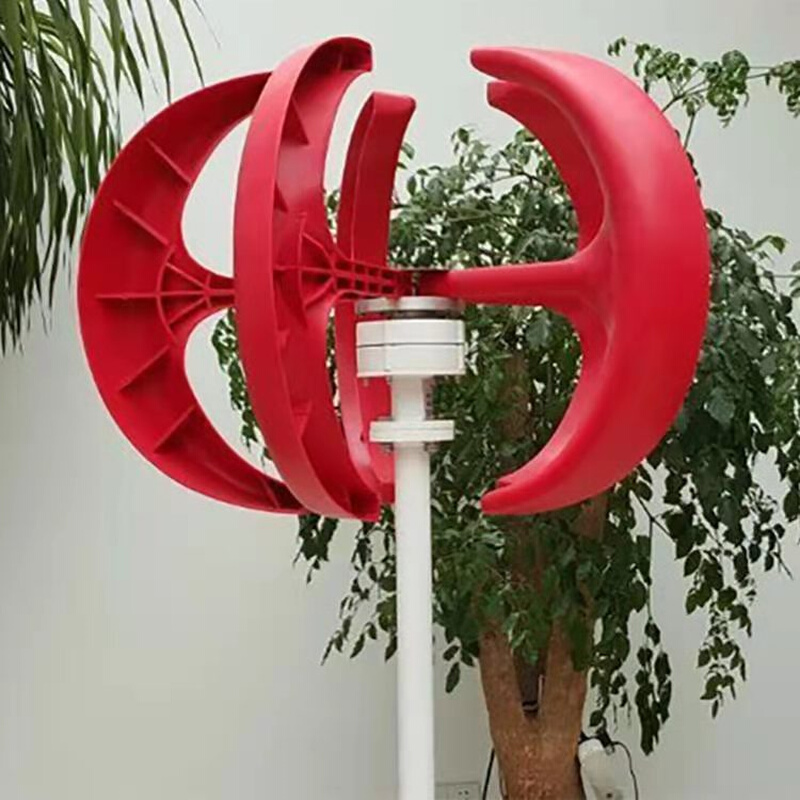 垂直轴风力发电机红灯笼白灯笼款路灯监控公园景观展示用