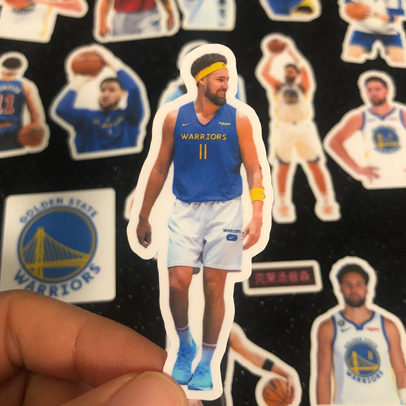 克莱·汤普森贴纸NBA金州勇士队周边卡贴队标手账手机电脑装饰贴