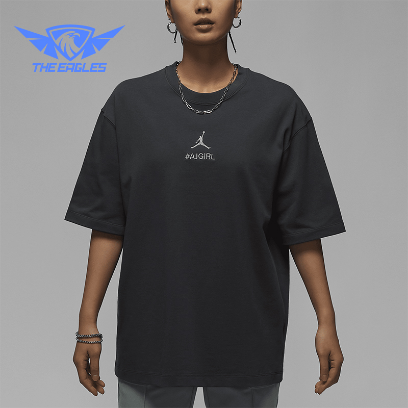 Nike/耐克正品Jordan 女士宽松刺绣标志短袖T恤HJ3963-060