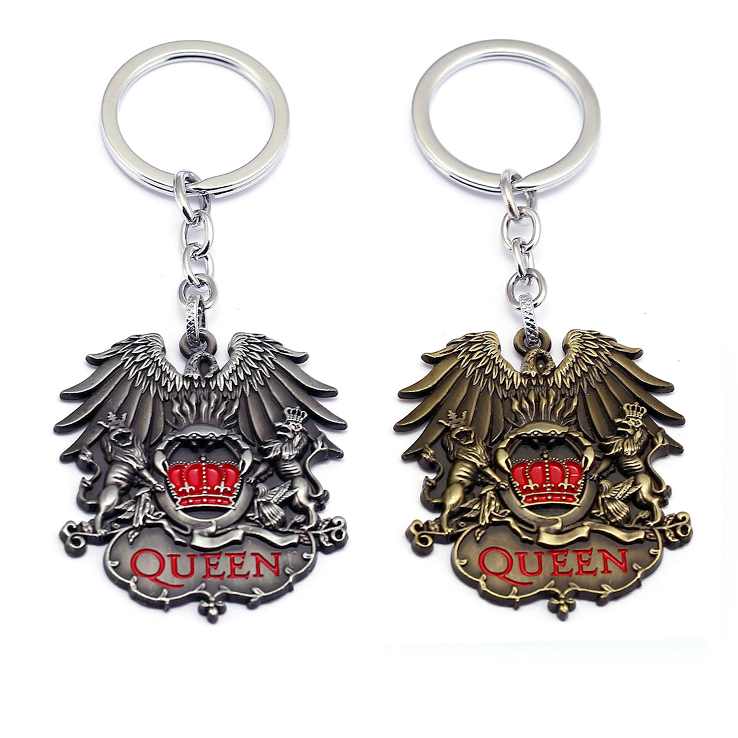 皇后乐队钥匙扣英国摇滚乐队标志纪念钥匙扣链波西米亚狂想曲挂件