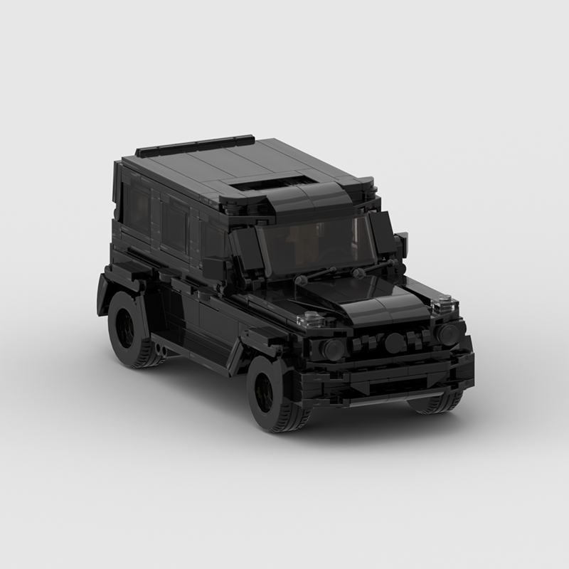 MOC积木汽车模型适用乐高 奔驰大G G63黑武士 8格车 拼装玩具