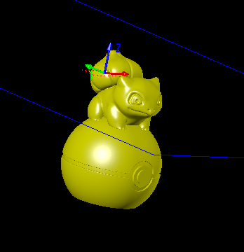 妙蛙种子精灵球宝可梦三维立体图圆雕图图纸stl文件雕刻机3d打印