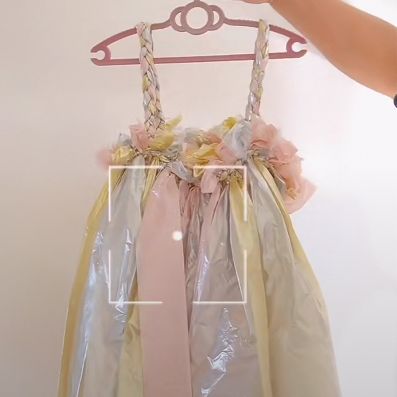 彩色垃圾袋学生手工做衣服裙子家用加厚大号一次性五颜六色塑料袋