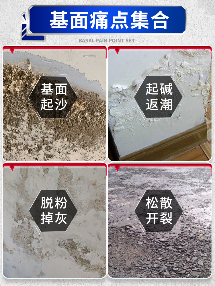 水泥地面固沙剂墙面固化剂渗透型固沙宝返碱返潮处理剂地固界面剂