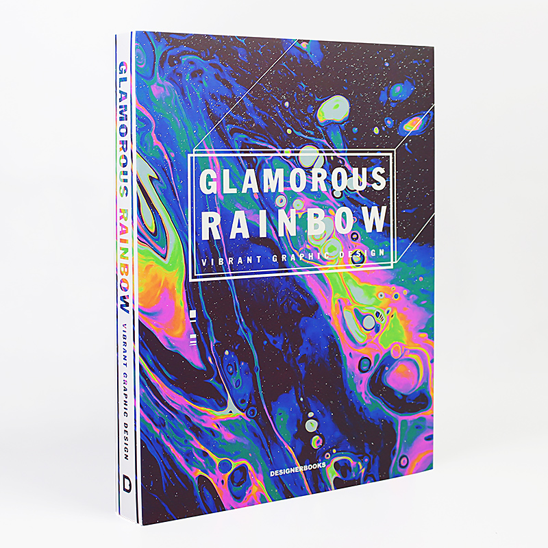 魅力彩虹活力四射的平面设计 彩虹色色彩搭配配色设计作品集 海报平面广告logo设计书籍 GLAMOROUS RAINBOW VIBRANT