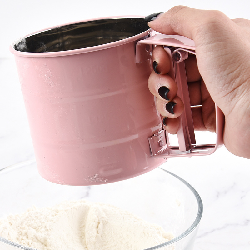 Mesh Sieve Cup Powder Flour Sieve Bake Pastry Tool 面粉筛